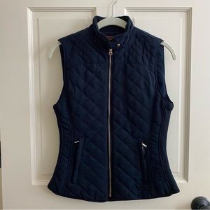 Zara Woman | quilted vest in navy • XS